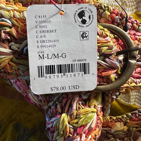 Free People Tutti Frutti Pocket Belt NWT - Picture 5 of 9